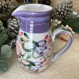 TPG POTTERY “The Potters Garden” Pitcher, Like New